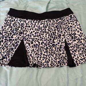 Grand Slam Black and White Leopard tennis skort Skirt